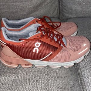 On cloud shoes, worn a couple of times. Size 9